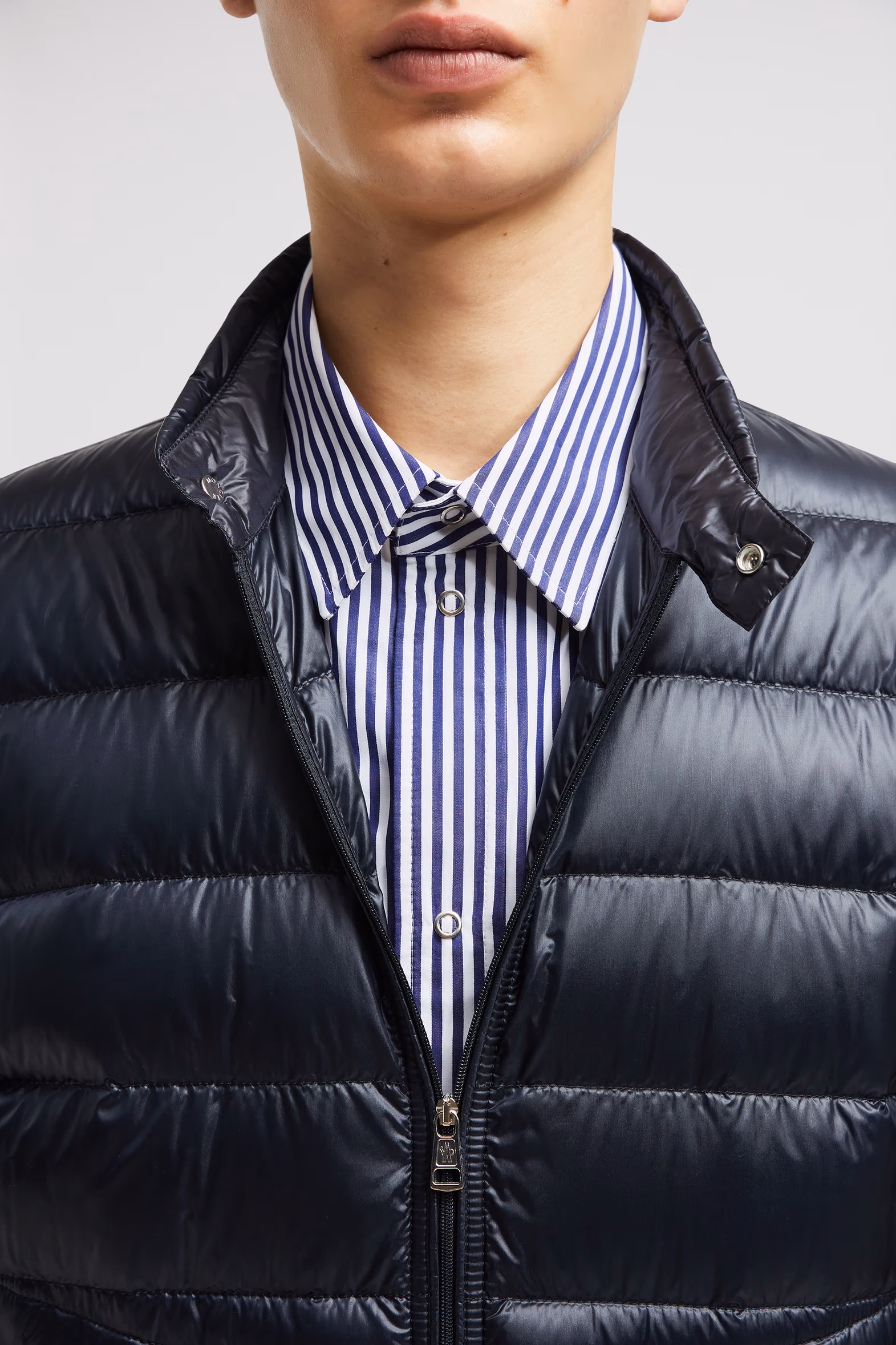 Doudoune courte Acorus repliable Hommes Bleu Nuit Moncler 7